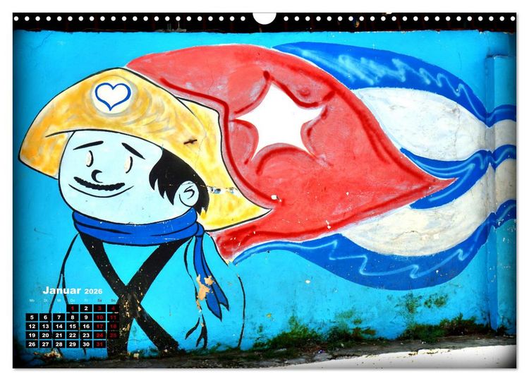 Produktbild: Gesichter Havannas - Street Art in der kubanischen Hauptstadt (Wandkalender 2026 DIN A3 quer), CALVENDO Monatskalender