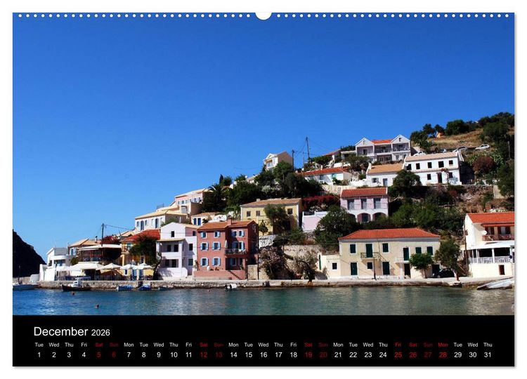 Produktbild: Kefalonia - Dreams of Greece (High Quality Premium Wall Calendar 2026 DIN A2 landscape),CALVENDO 12 Month Wall Calendar