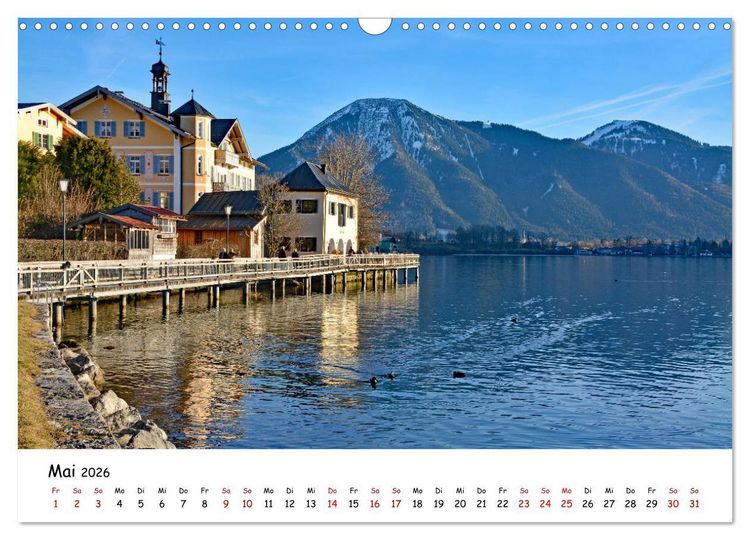 Produktbild: Winterstimmung am Tegernsee (Wandkalender 2026 DIN A3 quer), CALVENDO Monatskalender