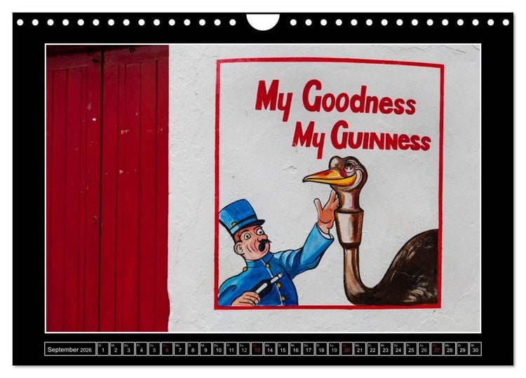 Produktbild: Sl&aacute;inte IRLAND - Pubmalereien (Wandkalender 2026 DIN A4 quer), CALVENDO Monatskalender
