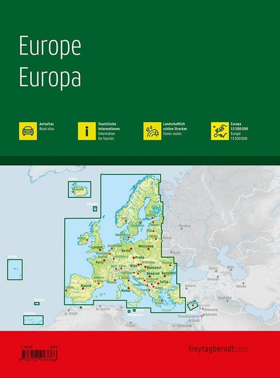 Produktbild: Freytag & berndt Autoatlas Europa 1:800.000