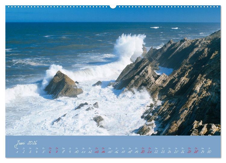 Produktbild: Brandung faszinierent und wild (hochwertiger Premium Wandkalender 2026 DIN A2 quer), Kunstdruck in Hochglanz