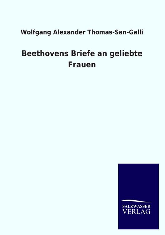 Produktbild: Beethovens Briefe an geliebte Frauen