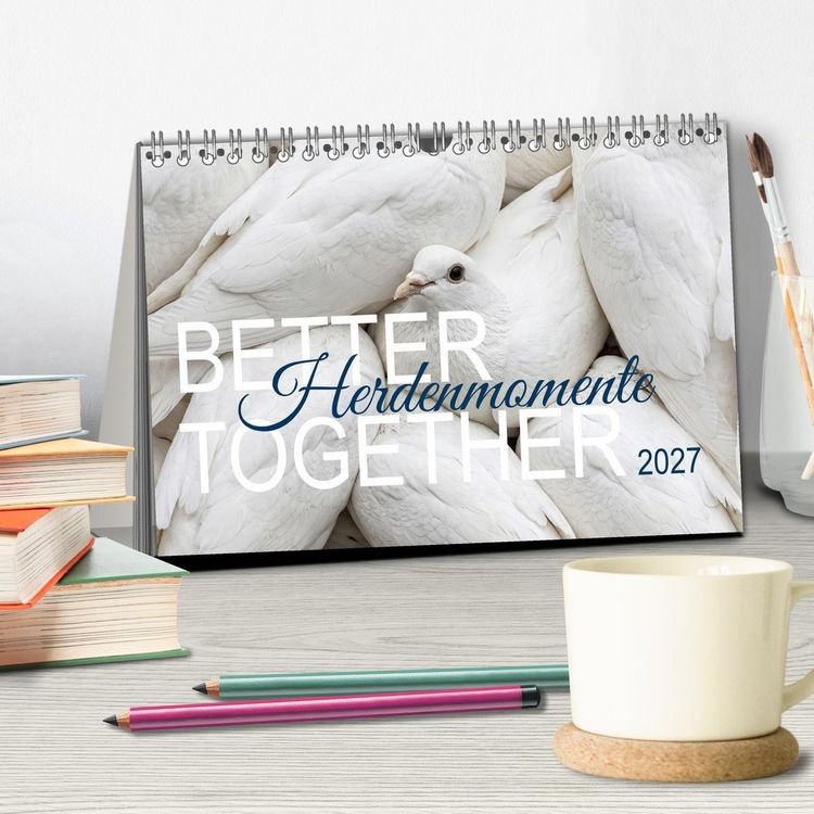 Produktbild: Better Together - Herdenmomente (Tischkalender 2027 DIN A5 quer), CALVENDO Monatskalender