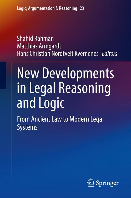 Produktbild: New Developments in Legal Reasoning and Logic