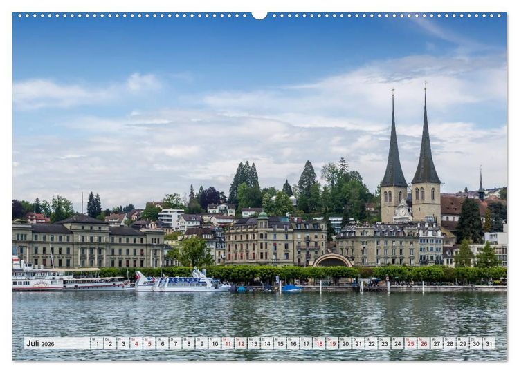 Produktbild: LUZERN Idyllische Impressionen (Wandkalender 2026 DIN A2 quer), CALVENDO Monatskalender