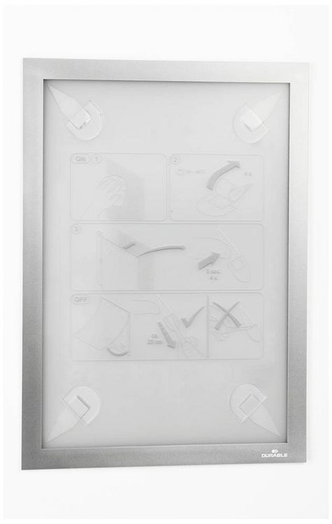 Produktbild: DURABLE Info-Rahmen Duraframe&reg; Wallpaper, A4 silber