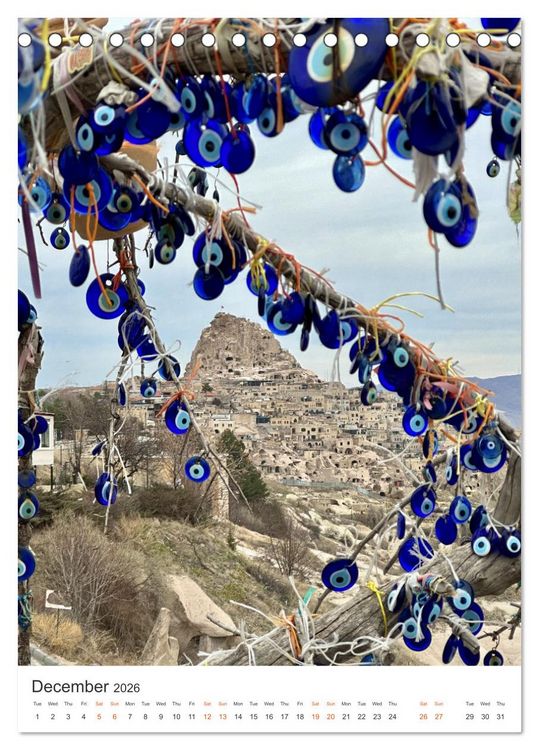 Produktbild: Cappadocia: Caves - Valleys - Balloons (Desk Calendar 2026 DIN A5 portrait), CALVENDO 12 Month DeskCalendar