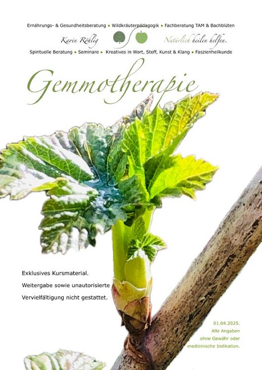 Produktbild: Gemmotherapie 2025 - Seminarinternes Skript