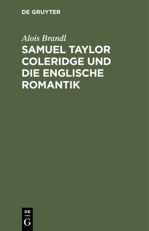 Produktbild: Samuel Taylor Coleridge und die englische Romantik
