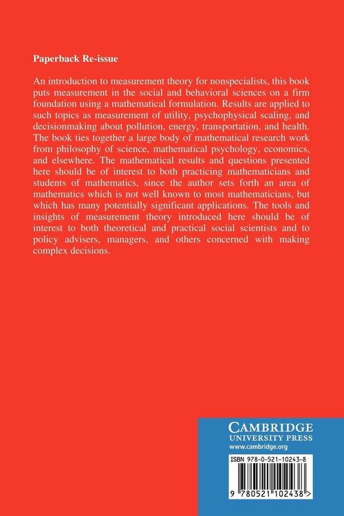 Produktbild: Measurement Theory