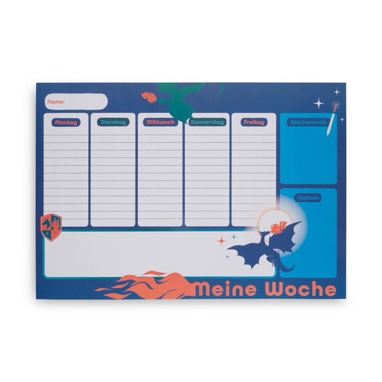 Produktbild: Wochenplaner A3, Drache
