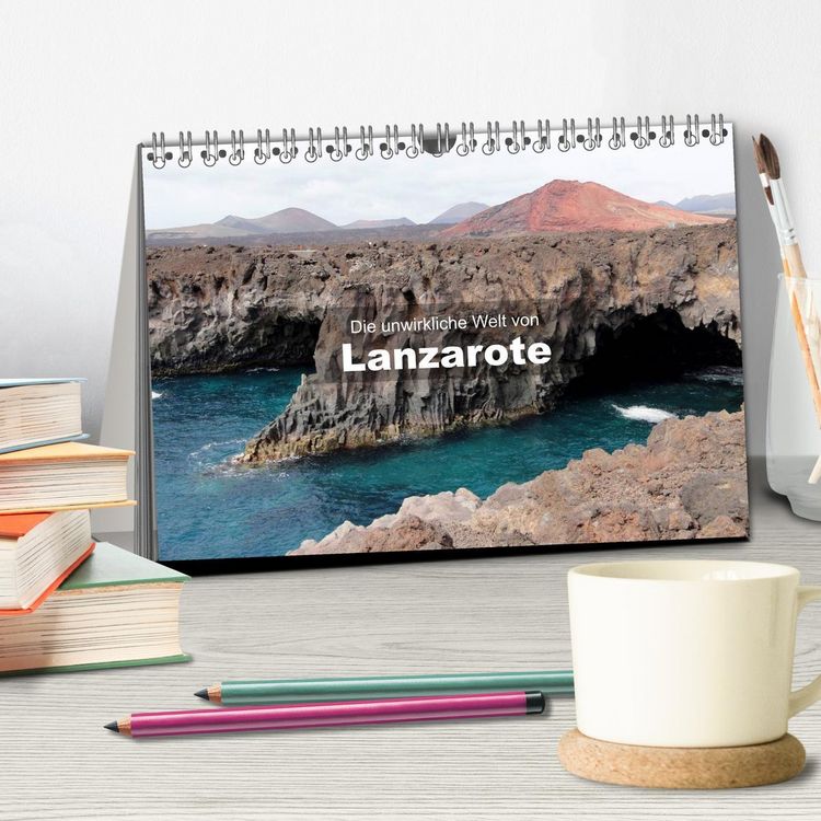 Produktbild: Die unwirkliche Welt von Lanzarote (Tischkalender 2026 DIN A5 quer), CALVENDO Monatskalender