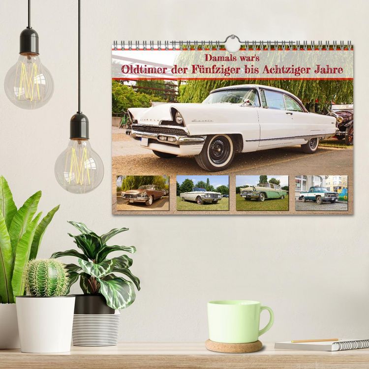 Produktbild: Damals war's - Oldtimer der F&uuml;nfziger bis Achtziger Jahre (Wandkalender 2026 DIN A4 quer), CALVENDO Monatskalender
