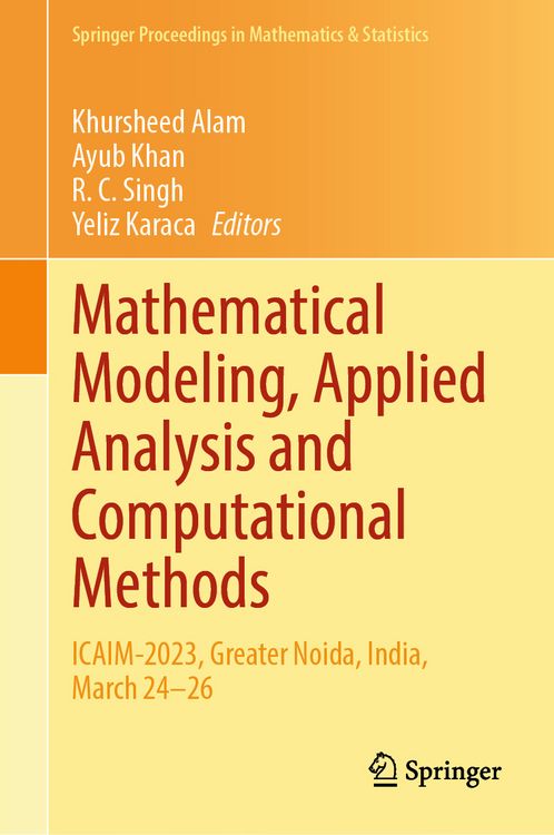 Produktbild: Mathematical Modeling, Applied Analysis and Computational Methods