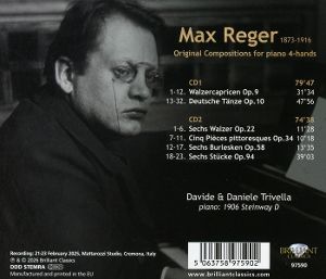 Produktbild: Reger:Original Compositions for piano 4-hands