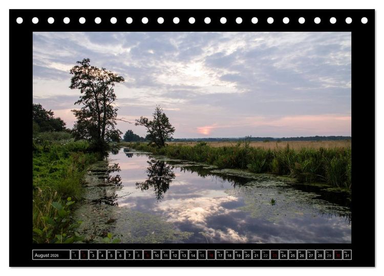 Produktbild: Lichtlandschaft Worpswede (Tischkalender 2026 DIN A5 quer), CALVENDO Monatskalender