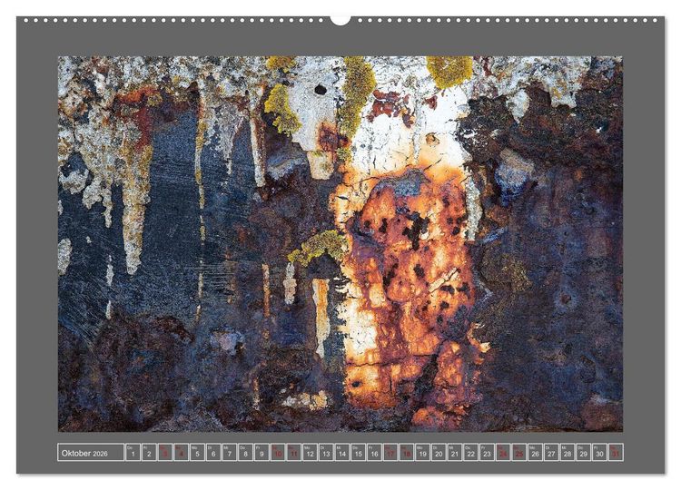 Produktbild: Rost - &Auml;sthetik der Verg&auml;nglichkeit (hochwertiger Premium Wandkalender 2026 DIN A2 quer), Kunstdruck in Hochglanz