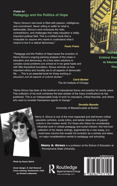 Produktbild: Pedagogy And The Politics Of Hope
