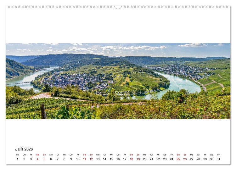 Produktbild: Mosel im Panorama (Wandkalender 2026 DIN A2 quer), CALVENDO Monatskalender
