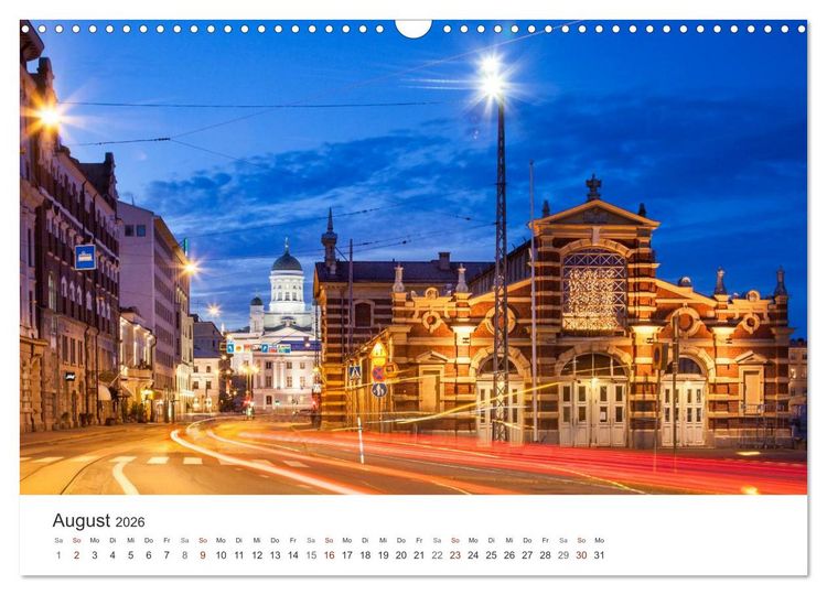 Produktbild: Helsinki - Hauptstadt am Finnischen Meerbusen (Wandkalender 2026 DIN A3 quer), CALVENDO Monatskalender