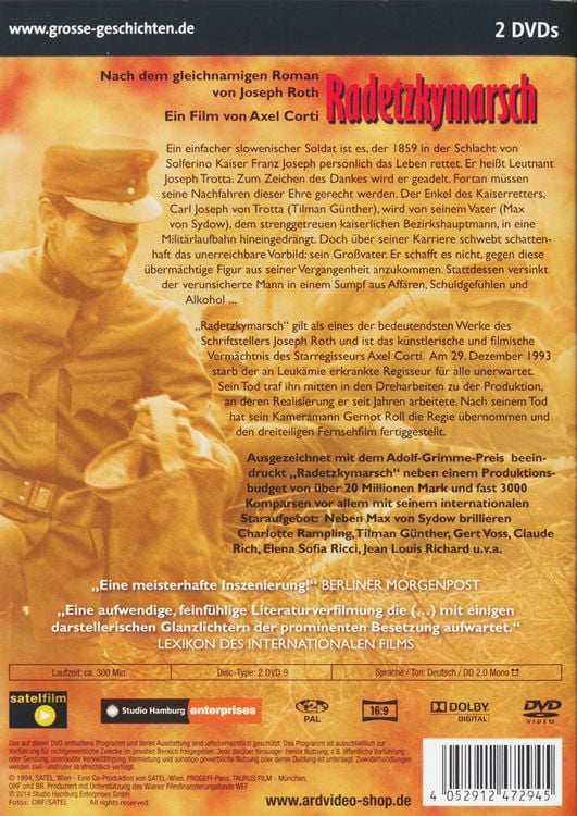 Produktbild: Radetzkymarsch - Grosse Geschichten 1 [2 DVDs]