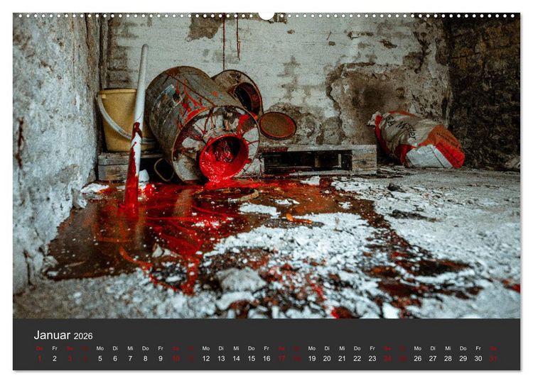 Produktbild: Verlassene Orte - Ein Lost Places Kalender (Wandkalender 2026 DIN A2 quer), CALVENDO Monatskalender