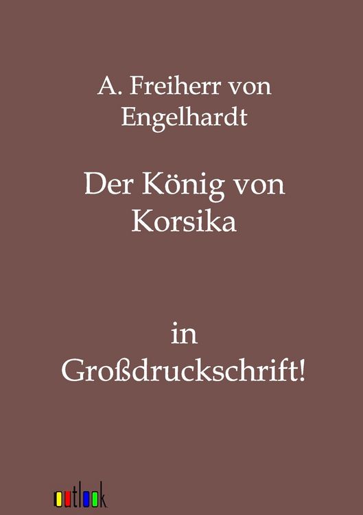Produktbild: Der K&ouml;nig von Korsika