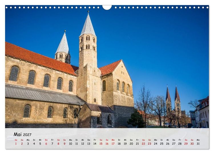 Produktbild: Halberstadt Altstadtarchitektur unweit des Harzes (Wandkalender 2027 DIN A3 quer), CALVENDO Monatskalender
