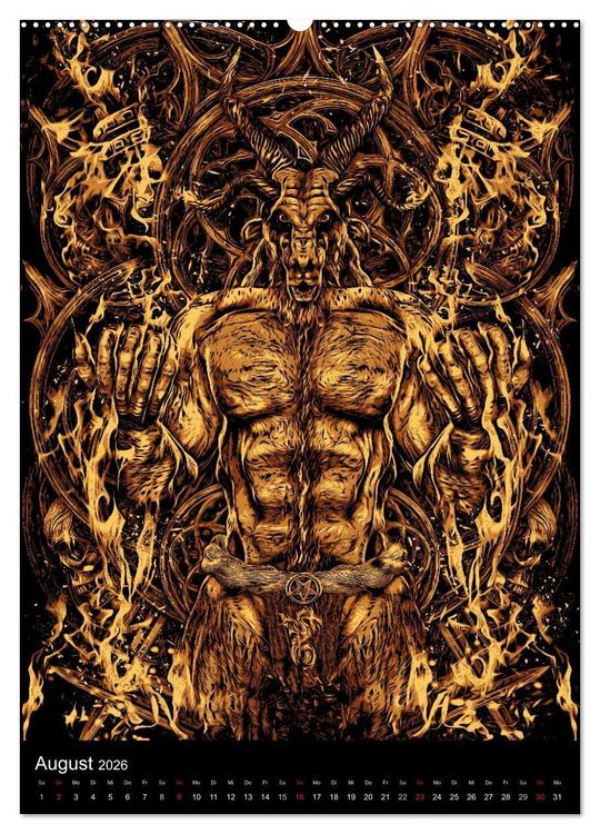 Produktbild: BLOODBOY/ HORROR ILLUSTRATION V1 (hochwertiger Premium Wandkalender 2026 DIN A2 hoch), Kunstdruck in Hochglanz