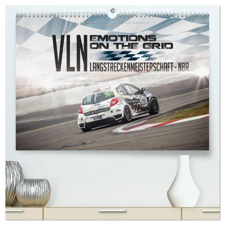 Produktbild: EMOTIONS ON THE GRID - VLN Langstreckenmeisterschaft N&uuml;rburgring (hochwertiger Premium Wandkalender 2026 DIN A2 quer), Kunstdruck in Hochglanz