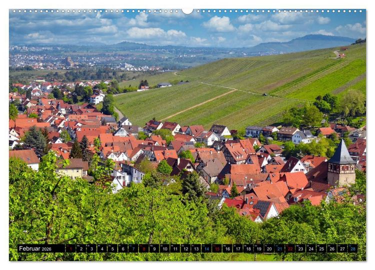 Produktbild: Weinstadt Str&uuml;mpfelbach (Wandkalender 2026 DIN A2 quer), CALVENDO Monatskalender