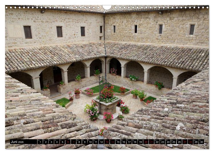 Produktbild: Assisi - Die Heimat des heiligen Franziskus und der heiligen Klara (Wandkalender 2026 DIN A3 quer), CALVENDO Monatskalender