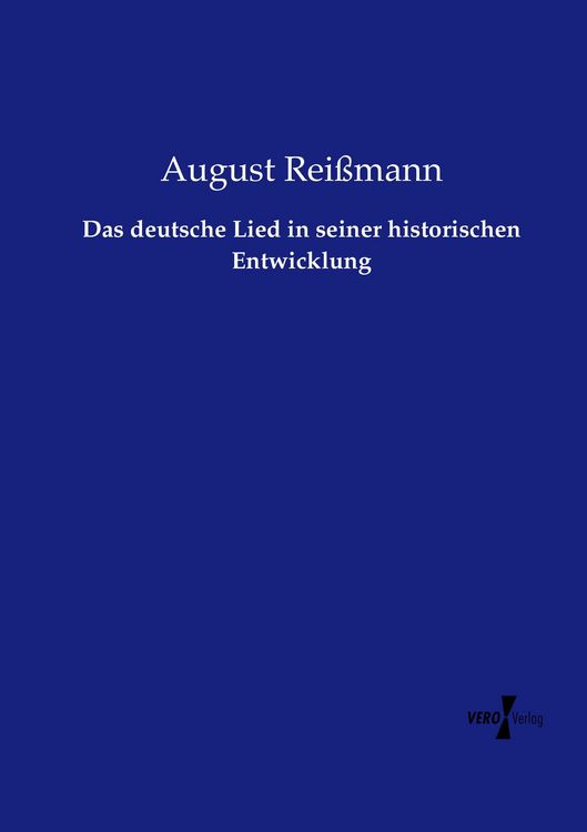 Produktbild: Das deutsche Lied in seiner historischen Entwicklung