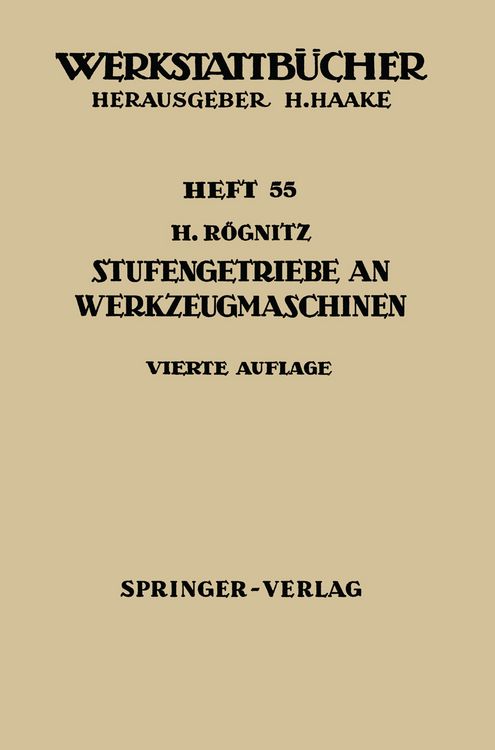 Produktbild: Stufengetriebe an Werkzeugmaschinen