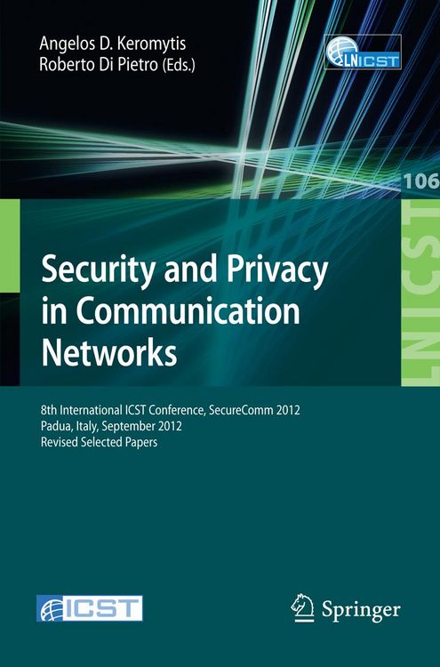 Produktbild: Security and Privacy in Communication Networks