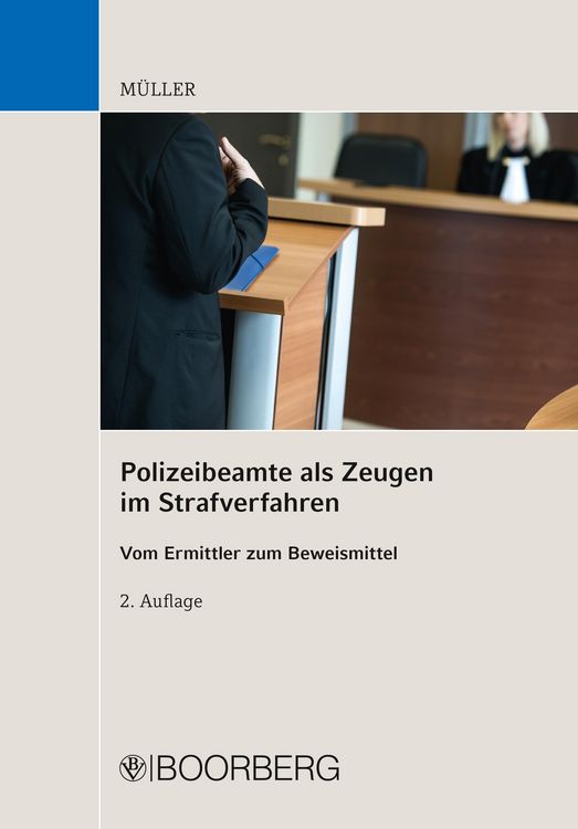 Produktbild: Polizeibeamte als Zeugen im Strafverfahren