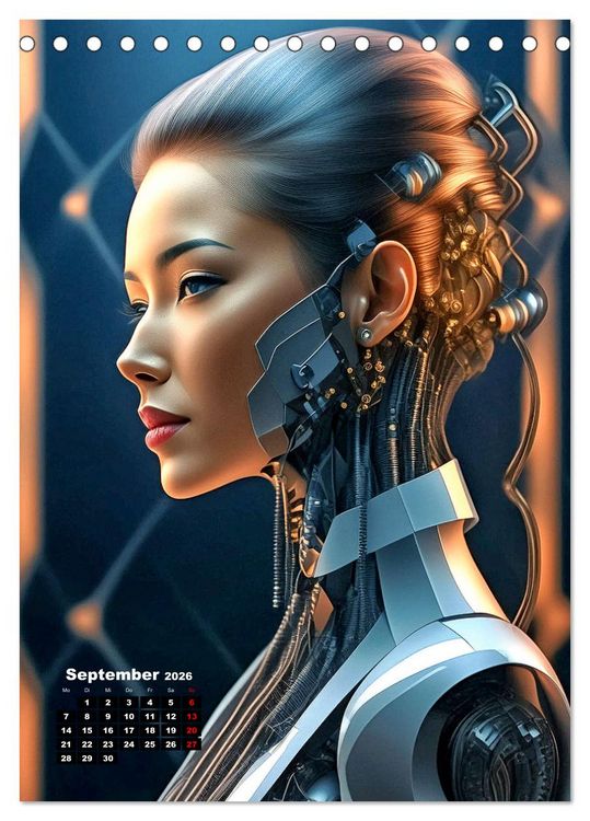 Produktbild: Anmutige Roboter (Tischkalender 2026 DIN A5 hoch), CALVENDO Monatskalender
