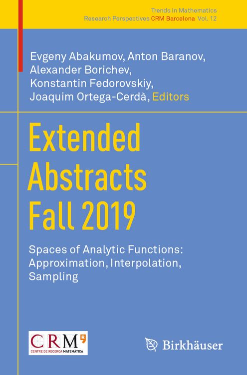 Produktbild: Extended Abstracts Fall 2019