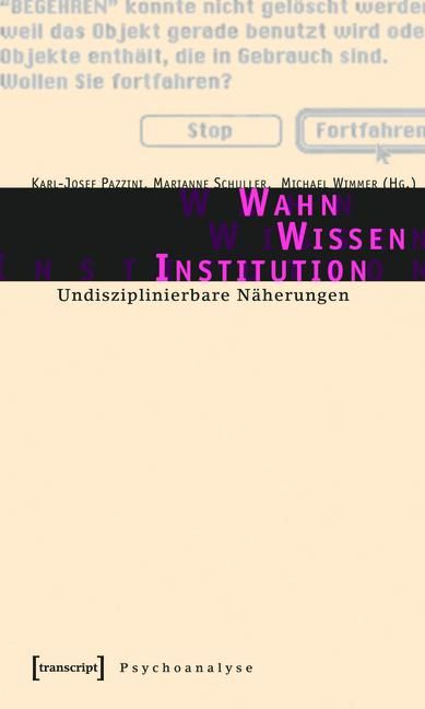 Produktbild: Wahn - Wissen - Institution