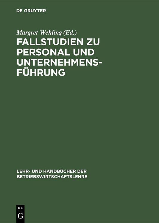 Produktbild: Fallstudien zu Personal und Unternehmensf&uuml;hrung