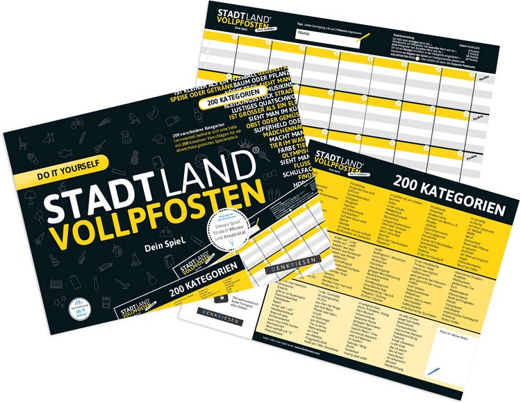 Produktbild: Denkriesen - Stadt Land Vollpfosten&reg; Do It Yourself Edition &ndash; "Dein Spiel."