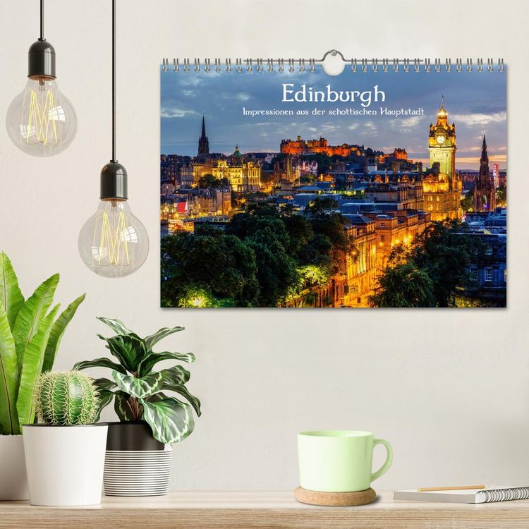 Produktbild: Edinburgh - Impressionen aus der schottischen Hauptstadt (Wandkalender 2026 DIN A4 quer), CALVENDO Monatskalender