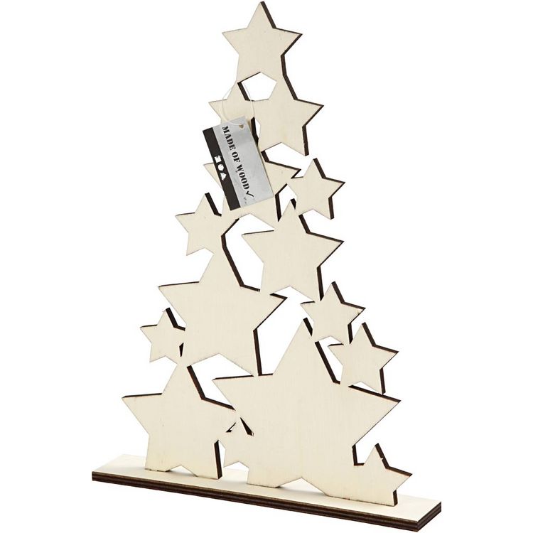 Produktbild: Creativ Company Weihnachtsbaum, H 29,8 cm, T 4 cm, B 21,5 cm, 1 Stk,