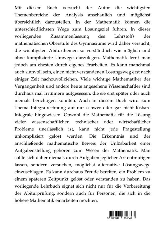 Produktbild: Mathematik-Abitur Band 1