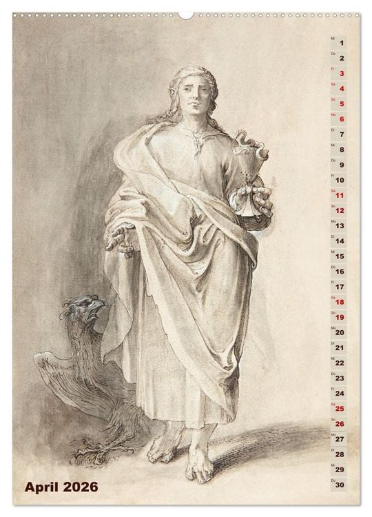 Produktbild: Jesus und die zw&ouml;lf Apostel (hochwertiger Premium Wandkalender 2026 DIN A2 hoch), Kunstdruck in Hochglanz