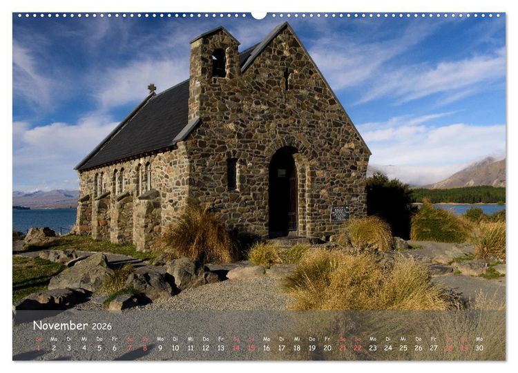 Produktbild: Neuseeland - Wo sich Himmel und Erde begegnen (Wandkalender 2026 DIN A2 quer), CALVENDO Monatskalender
