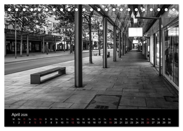 Produktbild: Bremerhaven - Blickpunkte Schwarzwei&szlig; (Tischkalender 2026 DIN A5 quer), CALVENDO Monatskalender