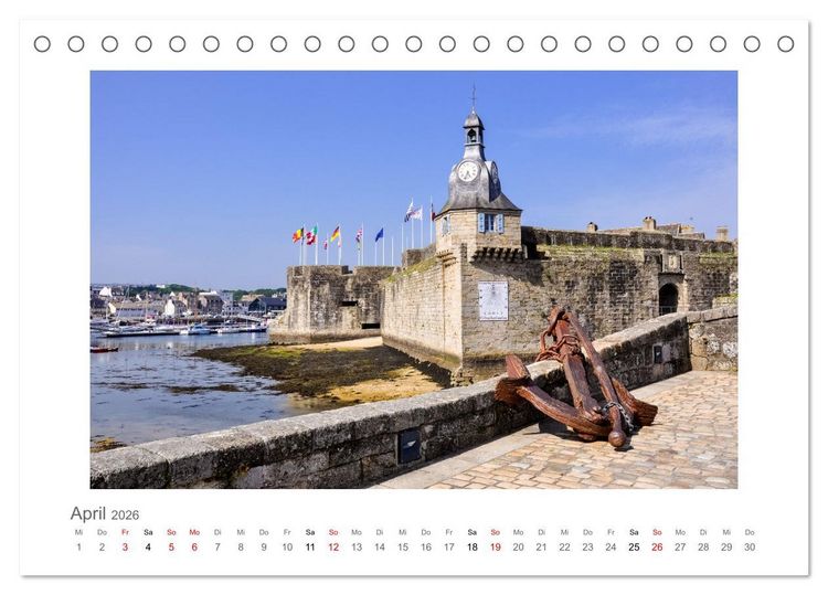 Produktbild: Bretagne - unterwegs mit Julia Hahn (Tischkalender 2026 DIN A5 quer), CALVENDO Monatskalender