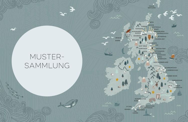 Produktbild: Ganseys. 150 Strickmuster und 10 Modelle inspiriert vom traditionellen Fischerpullover